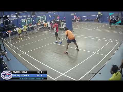 MBL 2018 Qualifier 1: Veteran Doubles Match between Sai Shuttlers & Paradise Warriors