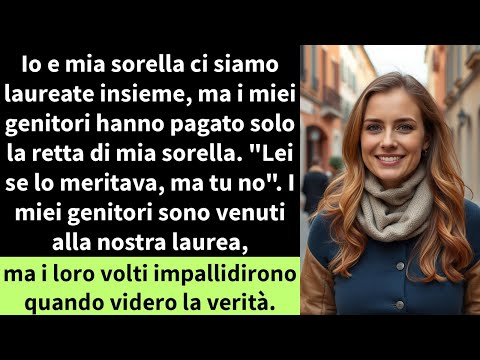 Io e mia sorella ci siamo laureate insieme, ma i miei genitori hanno pagato solo la retta di mia