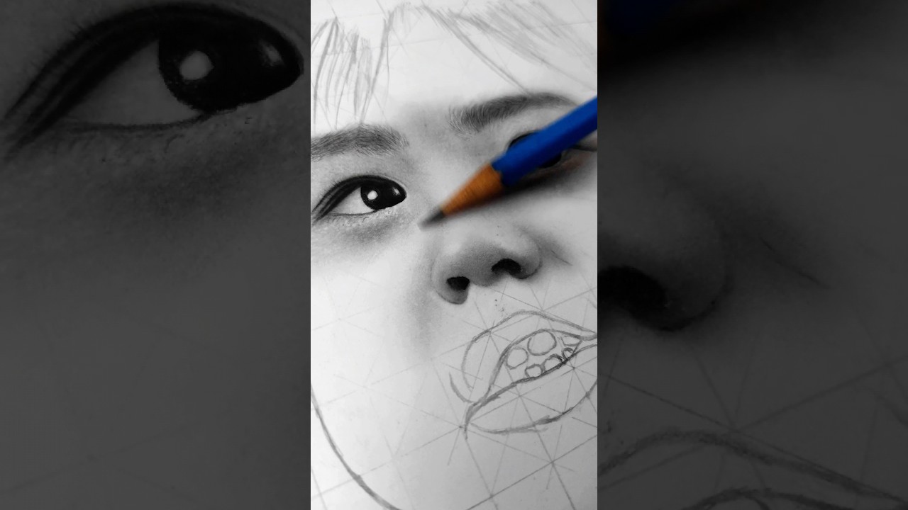 Portrait Drawing Commission 2# #shorts #art #artist #artwork #draw #drawing #video #commission