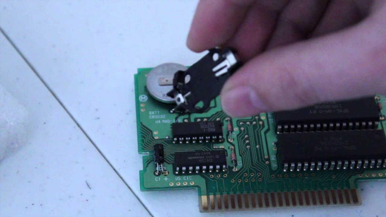 Removing a SNES Cartridge Battery and TSOP40 to DIP36 Adapter