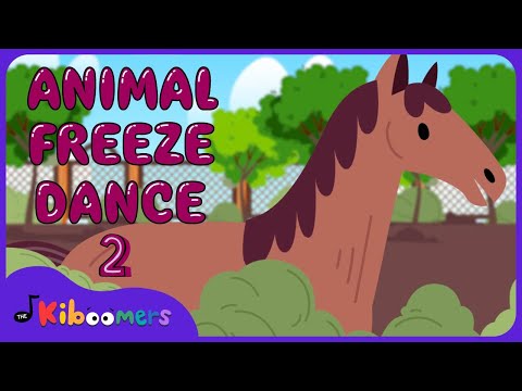 Animal Freeze Dance 2 - The Kiboomers Movement Songs for Preschoolers - Brain Breaks