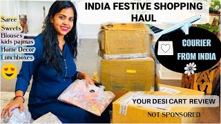 📦✈️MY INDIA FESTIVE SHOPPING HAUL🛍️(NOT SPONSORED )DESI CART REVIEW#Stylewidsus
