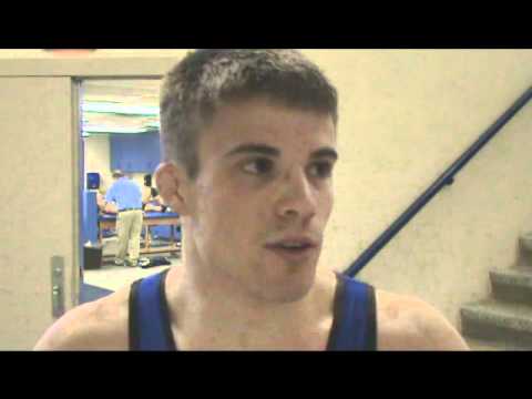 Nebraska-Kearney's Dalton Jensen after his semifinal win at DII Nationals