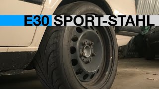 Stahlfelge 7x16 ET31 am BMW E30