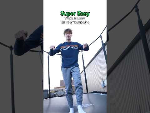Super Easy Trampoline Tricks!😱😁👍 #flips #viral #shorts #trampoline