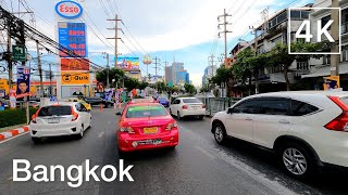 [4K] Bangkok City Driving Tour - Rama 4 & Sukhumvit Road - 24/April/2022 | Motorcycle Tour