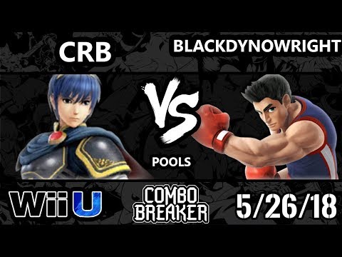 Combo Breaker 2018 Smash 4 - WFP | CRB (Marth) Vs. DH | BlackDynoWright (Little Mac) - Wii U Pools
