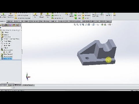 Basic part modelling tutorial 1 Solidworks 2015