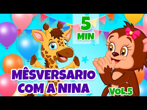 Mêsversario com a Nina Vol. 5 - Giramille 5 min | Desenho Animado Musical