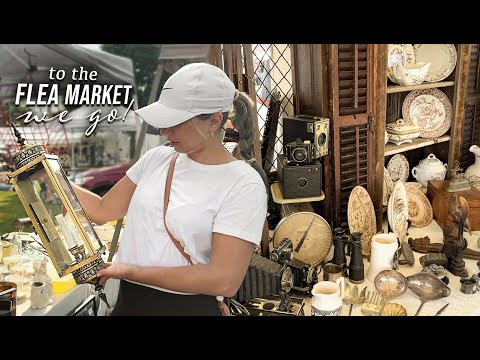 To The Flea Market We Go! Huge Antique Festival Shop with Us (Vintage & Primitives) + Styled Haul!