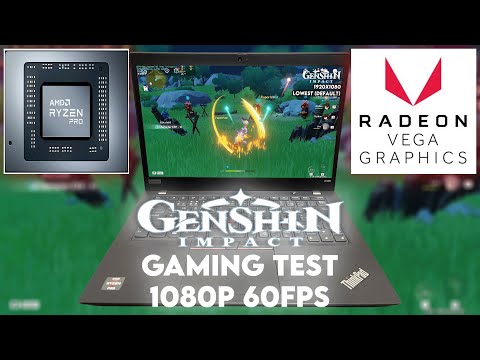 Genshin Impact on a ThinkPad? Can the X395 Run It? (1080p 60FPS Gameplay & Test)