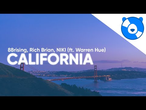 Rich Brian, NIKI, & Warren Hue - California (Clean - Lyrics)