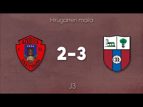 Anaitasuna 2-3 Derio (3. Jardunaldia)