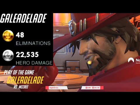 48 ELIMS - GALE DPS MAIN MCCREE! POTG! [ OVERWATCH SEASON 25 TOP 500 ]