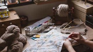 Visual Diary #71 | A Day of Sashiko Slow Stitching & Starting a New Knitting Project