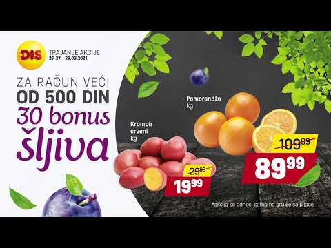 DIS Nedeljna akcija 26.03 – 01.04.2021.