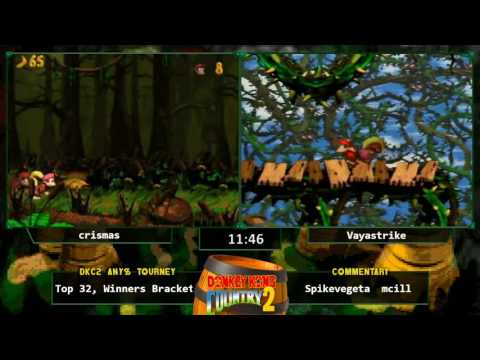 crismas vs Vayastrike - Donkey Kong Country 2 Any % Tournament 2016