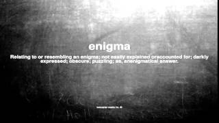 What does enigma mean