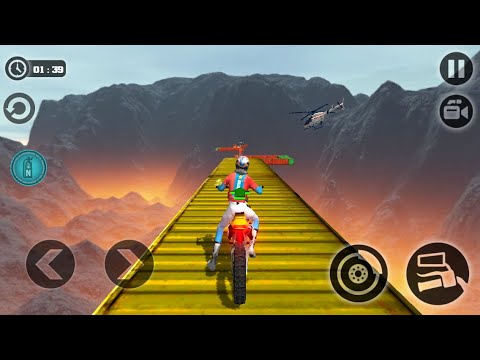 Impossible Moto Bike Tracks 3D - Yellow Bike - Part 1