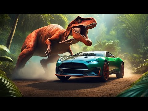 Dino Bowling Madness: Watch Our Awesome Car Roar to Victory!