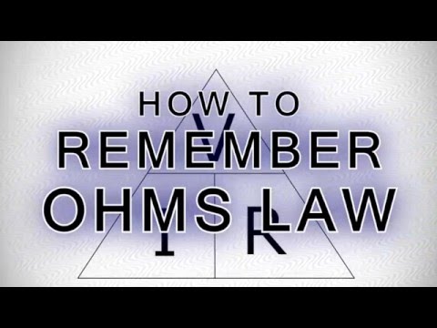 How to Remember Ohms Law