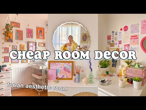 how to make your room aesthetic with cheap room decor ✨