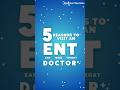 5 reasons to visit an ENT Doctor #ear #nose #throat 👂👃🗣️ - Medical Tourism