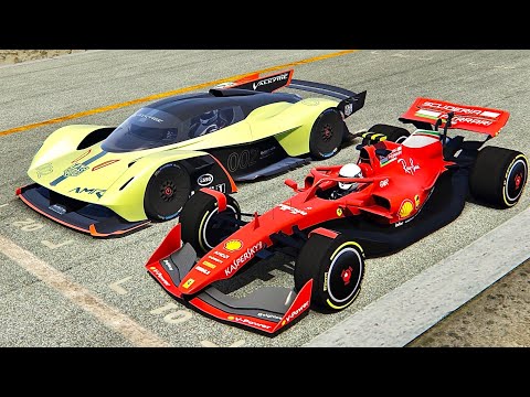 Ferrari F1 2021 vs Aston Martin AMR Pro - Monza
