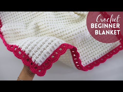 Crochet Easy One Row Repeat Beginner Blanket