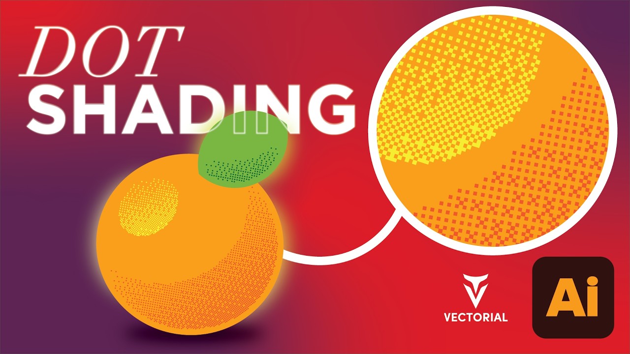 Realistic Dot Shading for Vector Illustrations | Illustrator Tutorial