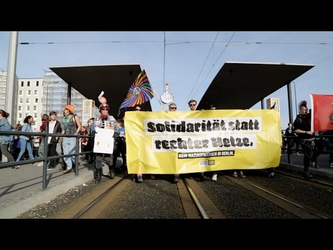 Loud protest against right-wing march in Berlin