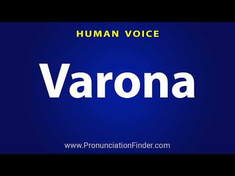 How To Pronounce Varona