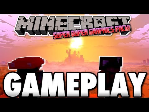 Minecraft Super Duper Graphics Pack Gameplay 4k Texture Pack Review/ Showcase Xbox One X