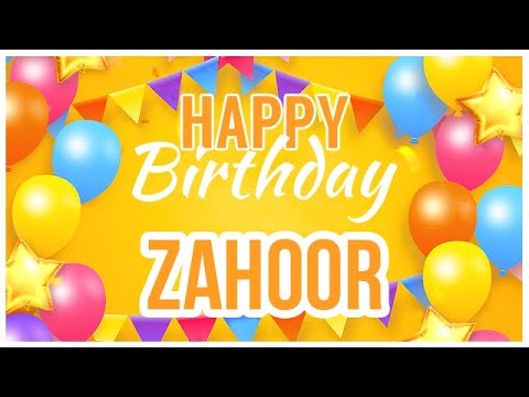 🎂 Happy Birthday Zahoor! 🎉 It's Your Special Day 🥳