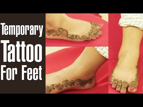震撼人心的臨時腳部紋身 (Mind Blowing Temporary Tattoo For Feet)