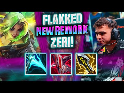 FLAKKED IS INSANE WITH ZERI NEW REWORK! - G2 Flakked Plays Zeri ADC vs Kog'Maw! | Season 2022