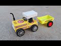How To Make Matchbox Tractor Trolley At Home Diy Mini Tractor Trolley Science Project