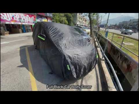 Broz Car Accessories - Midnight Black Car Cover