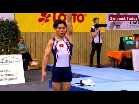 Top 3 in Men's Vault Final - 2023 Cottbus Gymnastics Apparatus World Cup