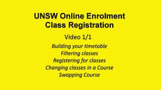 Annual Enrolment – Step 2: Class Registration
