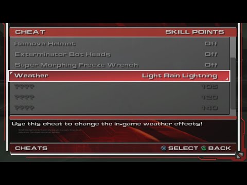 Ratchet: Deadlocked/Gladiator - Weather showcase via In-game Cheats