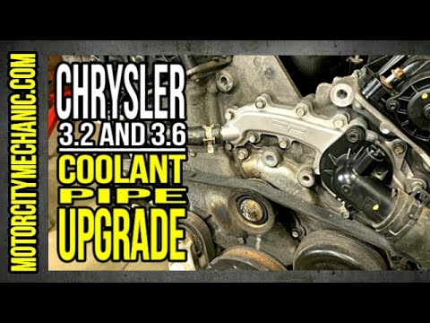 Chrysler 3.2 and 3.6 coolant pipe upgrade from Dorman Products