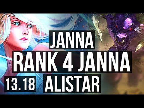 JANNA & Kai'Sa vs ALISTAR & Miss Fortune (SUP) | Rank 4 Janna, 2.4M mastery | NA Challenger | 13.18