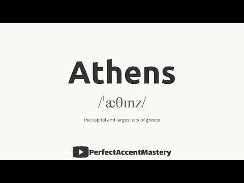 How to Pronounce ATHENS | City Name | IPL | Definition | Perfect Accent Mastery