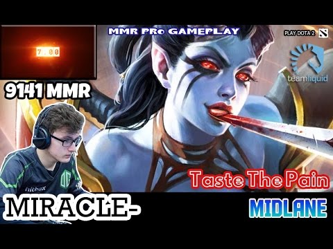 MMR Pro Gameplay | Miracle- Queen of Pain #1 | Taste The Pain