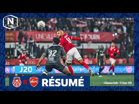 J20 I FC Rouen 1899 - Valenciennes FC (1-2) I National FFF 2025-2026