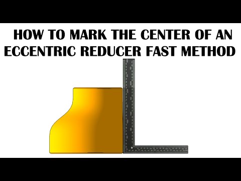 HOW TO FIT UP FLANGES ON BOTH ENDS OF AN ECCENTRIC REDUCER TUTORIAL Pipe fit up tutorials