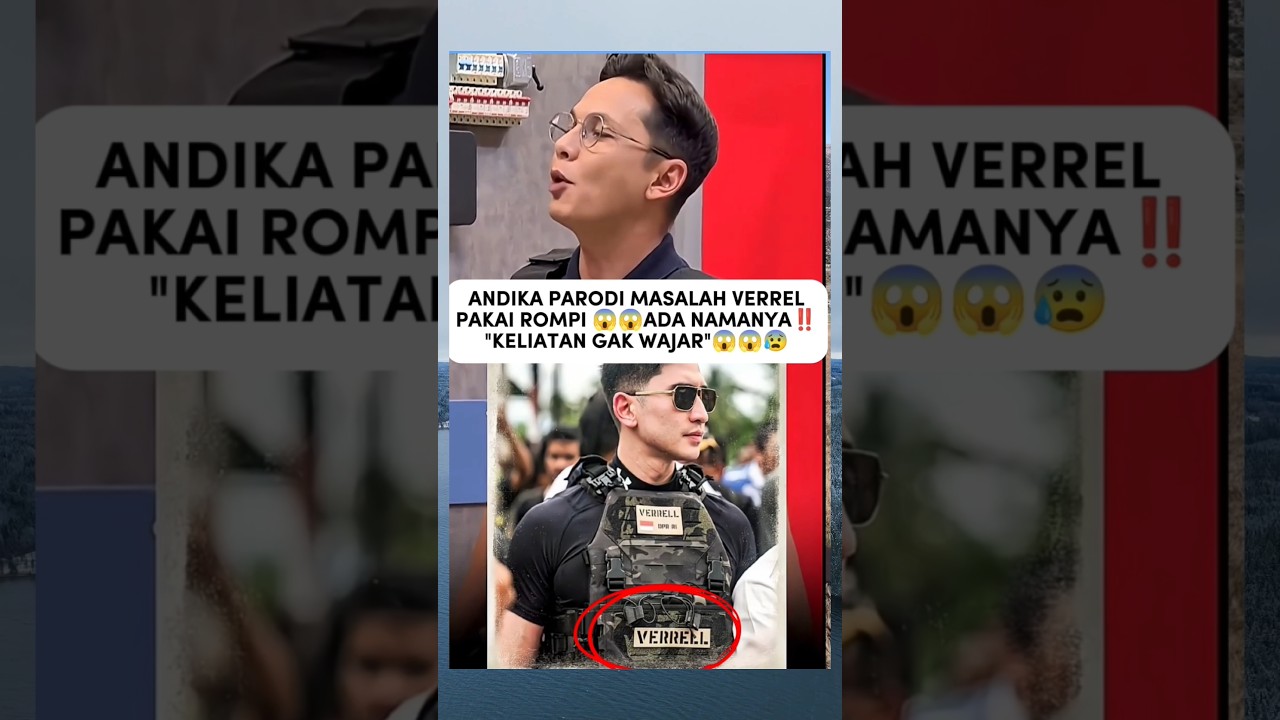 Andika niru Verrel pakai rompi #andikapratama #verrelbramasta #trendingshorts #youtubeshort