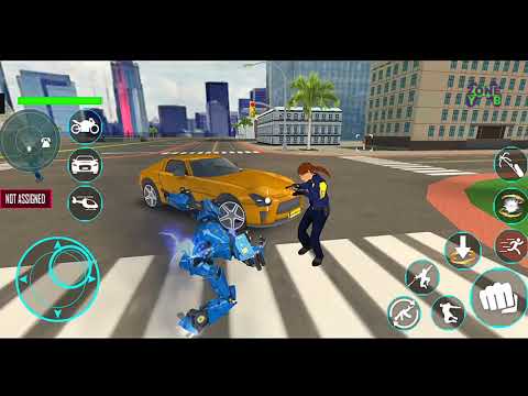 Helicopter Robot Car Transform Bike Robot Games 2021 - Android Gameplay