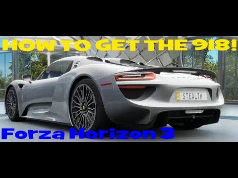 Forza Horizon 3: How to get porsche 918 spyder! | FORZATHON EVENT!!!